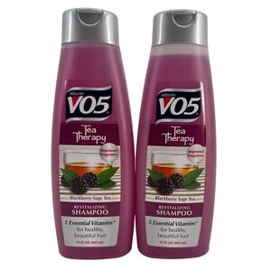 Alberto VO5 Shampoo Purple Tea Therapy Blackberry Sage Revitalizing 15oz 2pk